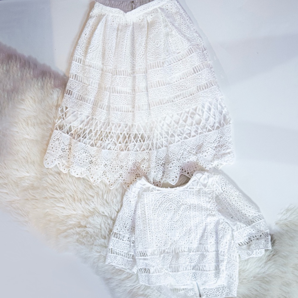 Selfie Leslie - White Lace Set - Small